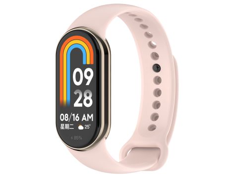 Pasek Opaska Bransoleta Silikon Różowy do Xiaomi Mi Band 8 9 - 4